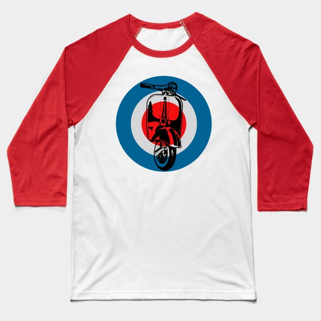 Scooter Roundel Baseball T-Shirt by Skatee